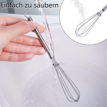 Набір вісків для збивання та перемішування: 13см та 18см, нержавіюча сталь