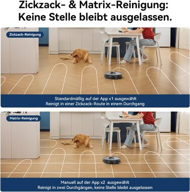 Робот-пилосос Proscenic Q10 з функцією миття підлоги, 8000Pa, 200 хвилин роботи, лазерна навігація, керування через додаток, Siri, Alexa, Apple Watch, для підлоги та килимів (блакитний)