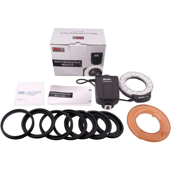 Кільцевий спалах Meike FC-110 для камер Canon, Nikon, Pentax, Olympus