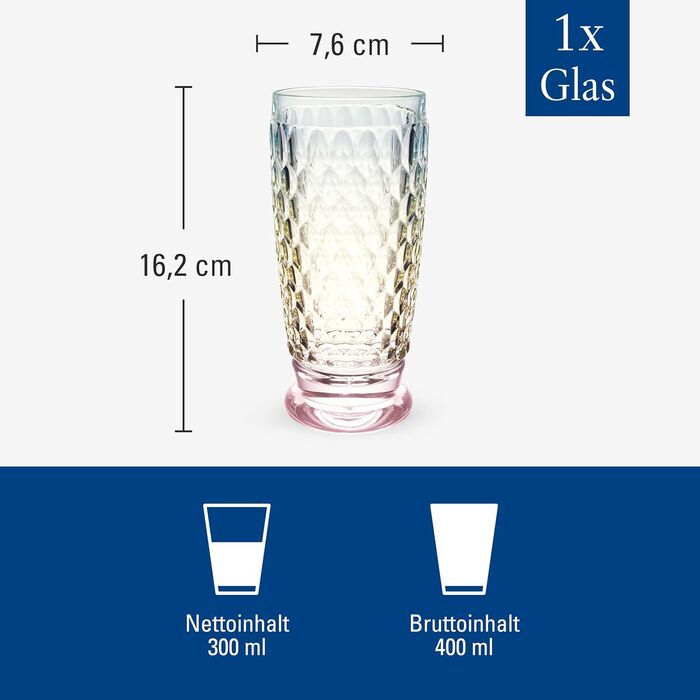 Кельх для шампанського Villeroy & Boch Boston Pearl, кольоровий, блискучий, стійкий до миття в посудомийній машині, для шампанського, просекко, келих для напоїв