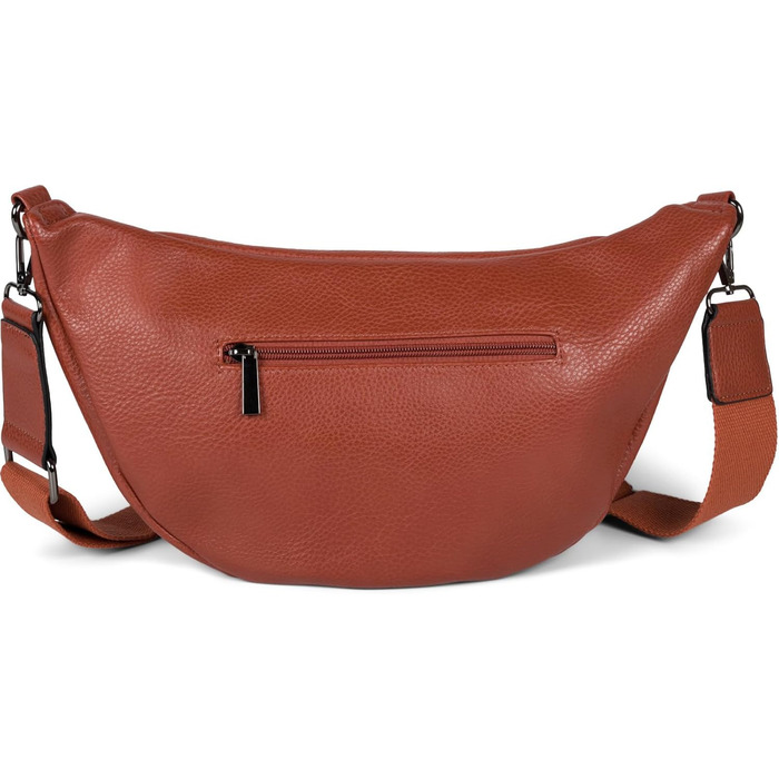 Сумка жіноча styleBREAKER на плече та через тіло Cognac велика, 37x17 см. Кросбоді, з регульованим ремінцем та двостороннім замком