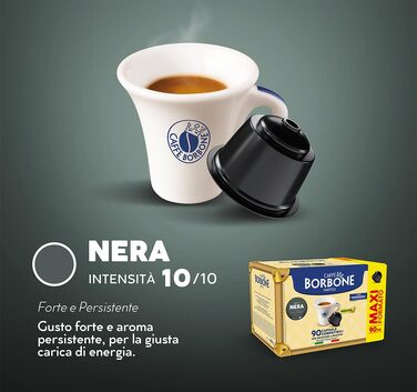 Кава Caffè Borbone чорна суміш у капсулах, сумісні з Nescafé Dolce Gusto, 90 шт.