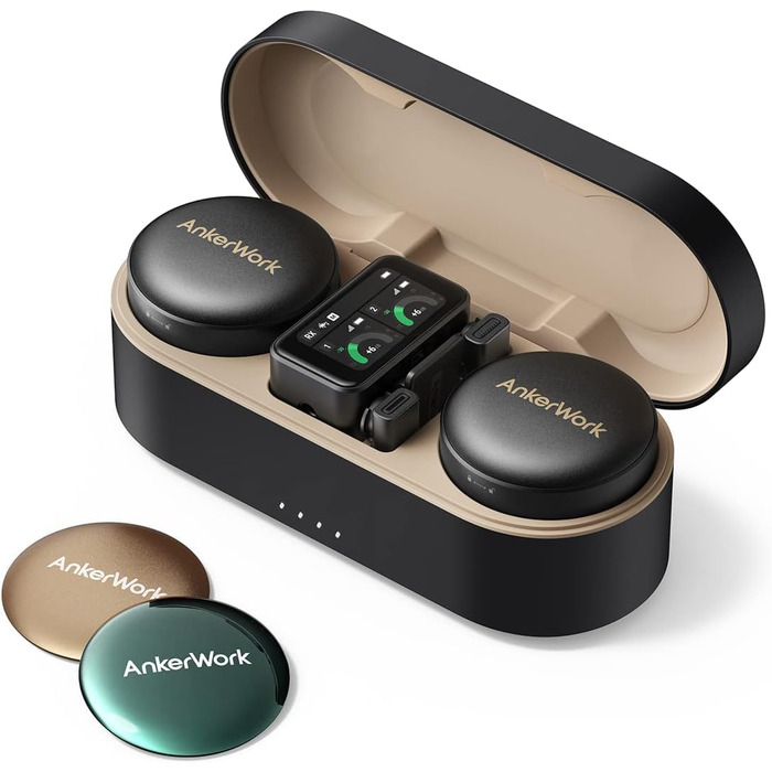 Мікрофон AnkerWork M650 Lavalier Бездротовий, Професійний, З шумозаглушенням, 200м, 15 годин, для Vlogs та Livestream, 3 кольори