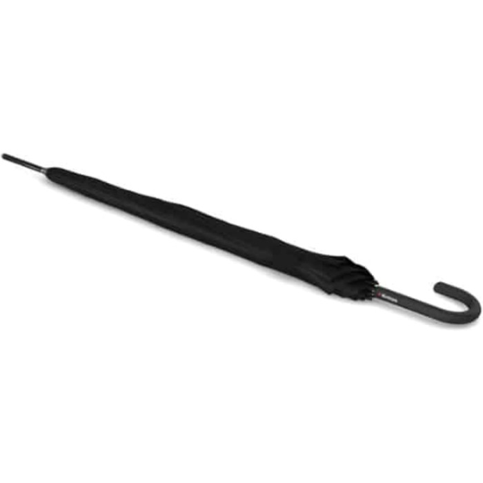 Knirps T.760 Stick Automatic Umbrella with Curved Handle – Windproof Travel Stick Umbrella with Automatic Open Button – Umbrella for Adults – 105 cm Diameter Stick Umbrella Black