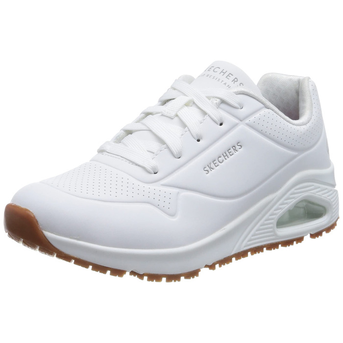 Черевики Skechers UNO SR для жінок, робочі кросівки, білі, синтетика (35.5 EU)