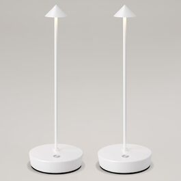 Бездротова LED-лампа для кемпінгу та дому IP54, акумулятор 6000mAh, торшер для столу, нічна лампа, сенсорне керування (2 шт.)