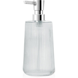 Набір дозаторів для мила з прозорого скла та чорного пластику, 250 мл (3 шт.)