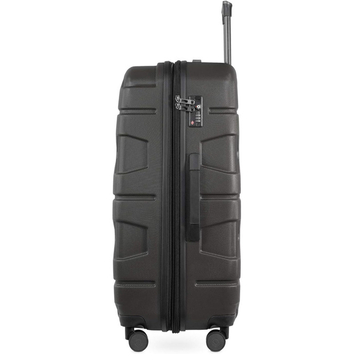 Чемодан туристичний Hauberk Köffer X-Kölln (S, L) Graphite, комплект, з TSA замком