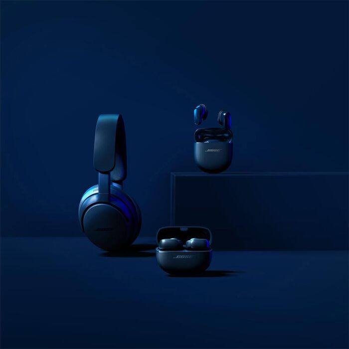 Бездротові навушники Bose QuietComfort Ultra Headphones з активним шумопоглинанням, Spatial Audio (просторовий звук), до 24 годин автономної роботи, Lunar Blue