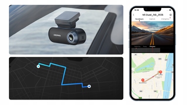 Автомобільний відеореєстратор Ddpai N5 Dual 4K UHD 140° з GPS та карткою пам'яті 128 ГБ