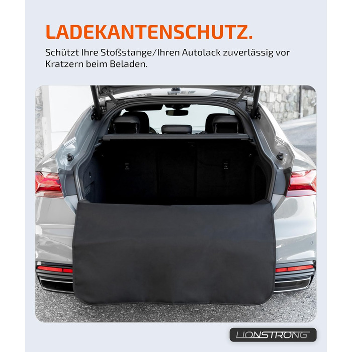 Захист для вантажного відсіку автомобіля [з підкладкою & водонепроникний] – універсальний килимок для багажника, підходить для легкових автомобілів та SUV – захист для багажника від бруду та подряпин (100x100 см)
