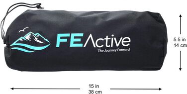 FE Active: Компактне розкладне ліжко з повного алюмінію, ультралегке, зручне для сну, портативне кемпінгове ліжко для кемпінгу, походів, трекінгу, подорожей з рюкзаком. Розроблено в Каліфорнії