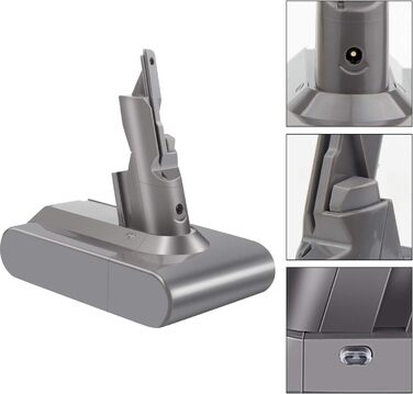 Акумулятор ARyee V7 сумісний з пилососами Dyson V7 Trigger, V7 Animal, V7 Fluffy, V7 Motorhead (з щіткою, пре-фільтром та післяфільтром)
