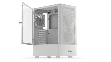 Корпус для ПК Krux Vako RGB ATX, загартоване скло, вентилятори 2x140мм 1x120мм, білий