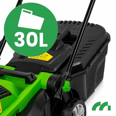Електрична газонокосарка Maltec 2100W: легка та потужна, з великим травозбірником 30 л