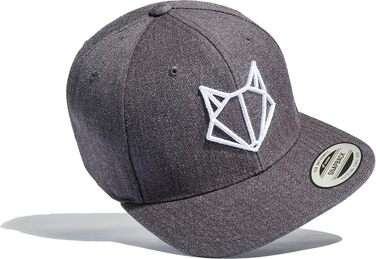 Кепка Baddery Cap Flexfit Snapback Fuchs - чоловіча та жіноча, універсальний розмір, вишивка біла