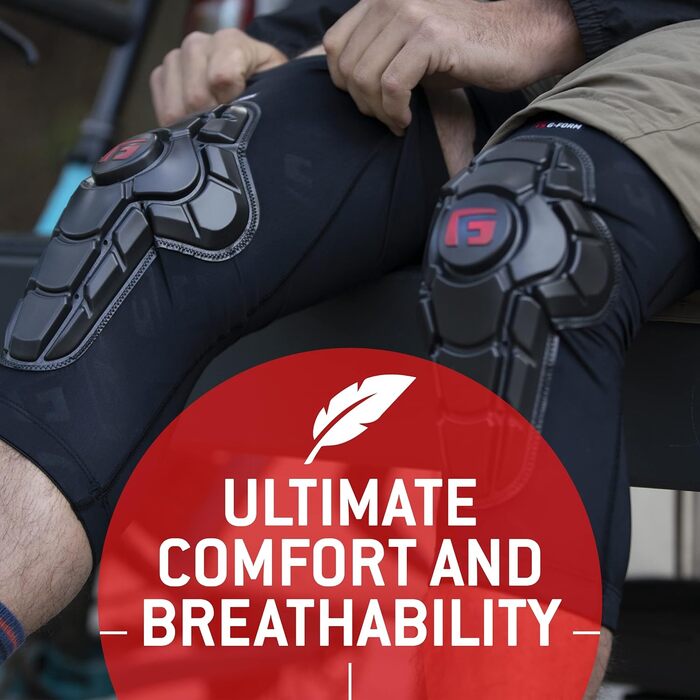 G-Form Pro-X3 Захист колін для гірського велосипеда, унісекс, чорний/білий, розмір XL, для дорослих