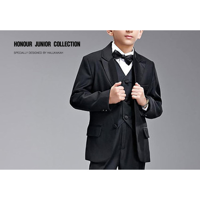 Браслет дитячий Halukakah Ehre Junior для хлопчиків зі шкіри чорного бика з магнітною застібкою, з перлами та позолоченим/платинованим титаном, в подарунковій коробці (6-12 років, 18-19.5 см)