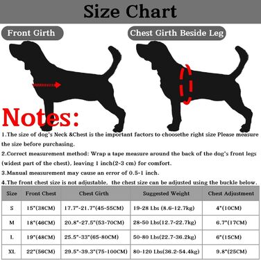 Шлейка для собак без тяги, не виривається, відбиваюча, регульована (Чорний, M) для малих та середніх собак, обхват грудей 53–70 см