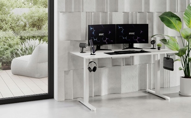 Електричний стіл з регулюванням висоти Sense7 Nojo, 140 x 70 x 118 см, білий