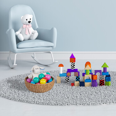 Relaxdays Set of 3 Round Storage Baskets