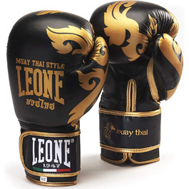 Боксерські рукавички Leone 1947 Muay Thai, 12 Oz, чорні