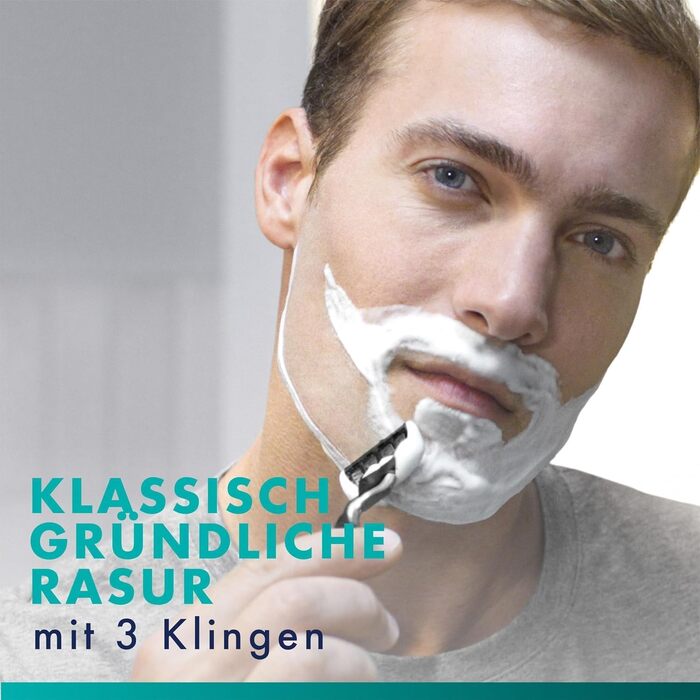 Смінні леза для чоловічих бритв Gillette Mach 3 Original, 28 шт, сині
