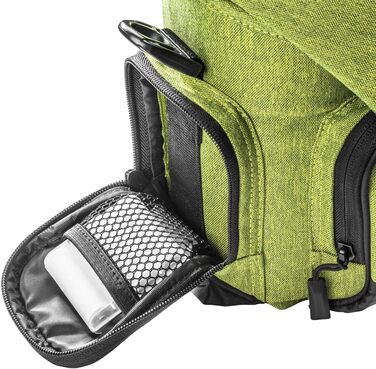 Сумка для камери Mantona Premium - для камер DSR & DSM з об'єктивом (з захистом від пилу, регульованим внутрішнім відділенням, м'яким ременем) (середня, зелена)