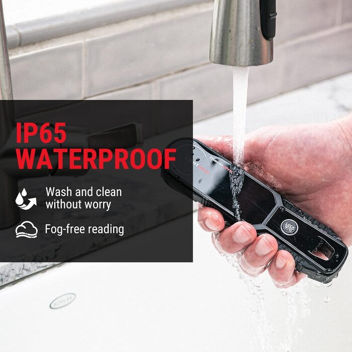 Термометр для м'яса ThermoPro Lightning 1s, ±0.3℃, водонепроникний кухонний термометр IP65 з LED, для м'яса, овочів, тіста та дитячого харчування