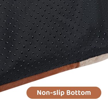 Hollypet Cat Bed Small Dog Bed, 2-in-1 Foldable Plush Pet Bed for Cats & Small Dogs, Cozy and Soft Pet Cave Bed for Indoor Outdoor, (Coffee)