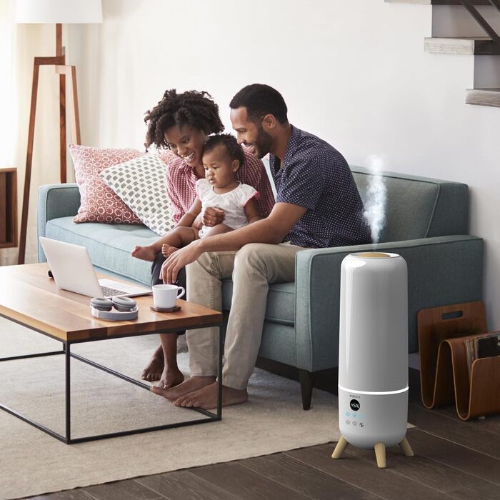 Ультразвуковий зволожувач повітря HoMedics TotalComfort Deluxe - для дому, офісу, дитячої кімнати (39,5 м², 70 год, дифузор для ефірних олій)