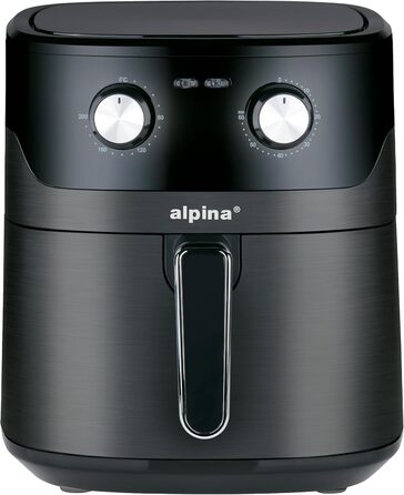 Фритюрниця Alpina Heißluft XXL: Air Fryer на 4-6 осіб, 1800W, 6L, з цифровим дисплеєм та таймером