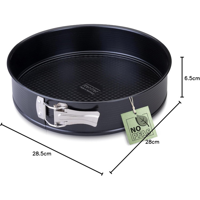 Форма для випічки Zenker Springform Perfect Black 26 см - антипригарна, сталь, до +230°C, Німеччина