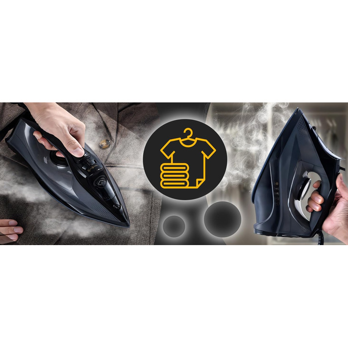 Професійний парогенератор Retoo 2200 Вт з керамічною підошвою, 15-20 г/хв подачею пари, 450 мл резервуар, функціями самоочищення, розпилення, антинакип та стоп-крапель