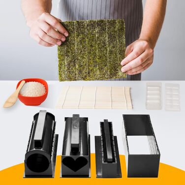 Набір для приготування суші Pukpu Sushi Set – повний комплект на 20 частин з бамбуковою килимком, інструментами, тарілкою, соусницею, паличками, подарунковою коробкою. З інструкцією та відео – ідеальний набір для початківців