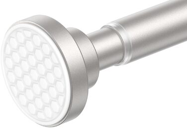 Штанга для штор без свердління AIZESI, 70-120 см, телескопічна, діаметр 22 мм, нікель