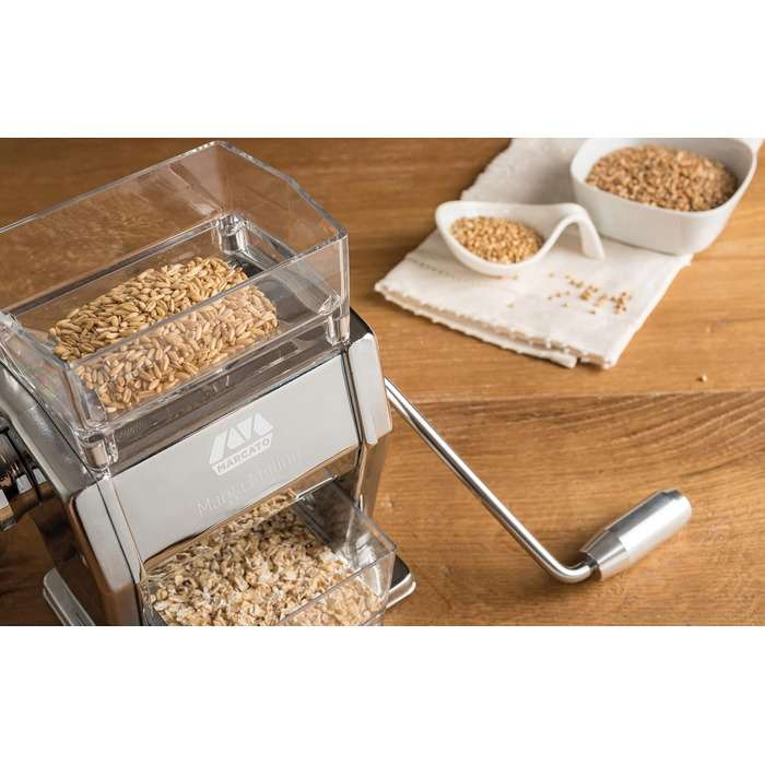 Млин для зерна 'Marga Mulino' з алюмінію, сріблястого кольору