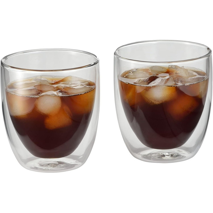 WMF Double-Walled Cappuccino Glasses Set, 6-Piece, Double-Walled Glasses 250ml, Floating Effect, Thermoglass, Heat-Resistant Tea Glass, Coffee Glass