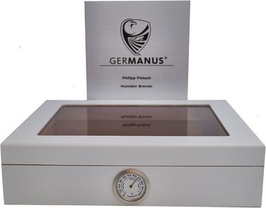 Германус Humidor Mensalla для 30 цигарок, білий