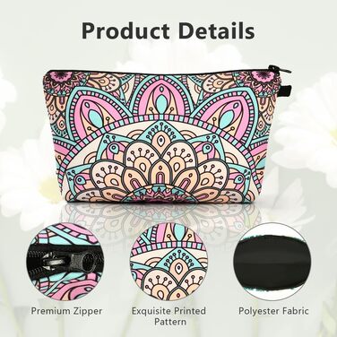 Набір косметичних сумок з брезенту, 4 шт. – Косметичка для подорожей, органайзер для макіяжу, багатофункціональна сумочка з блискавкою, аксесуари для косметики, кольорова