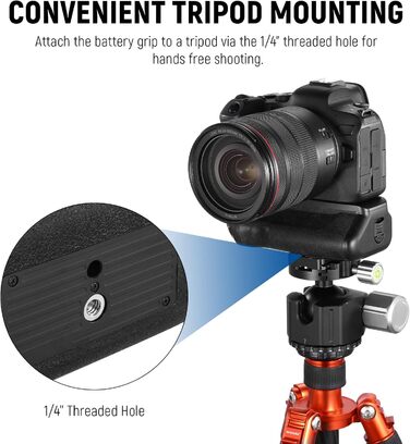 Грип батареї NEEWER BG-R10 для Canon EOS R5 R5C R6 R6 Mark II - сумісний з LP-E6/LP-E6N/LP-E6NH