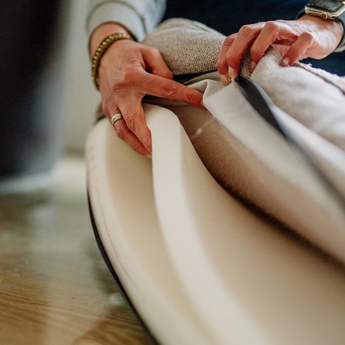 Ортопедичний кутовий диван Nobby 61725 CALBU бежевий; 80 x 52 x 18 см