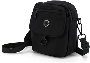 Водонепроникна сумка для ласощів для собак COOWONE, велика місткість, для прогулянок, компактна та легка, з дозатором пакетів для екскрементів, сумка через плече для дресирування собак, чорна