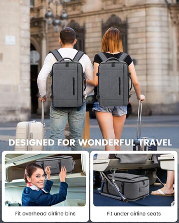 Рюкзак LOVEVOOK для ручної поклажі 45x36x20, 30L, для ноутбука 15.6