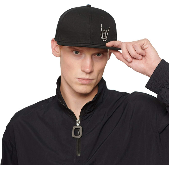 Кепка Snapback з регулюванням, чорна, з малюнком масонського квадрата та компаса, для чоловіків