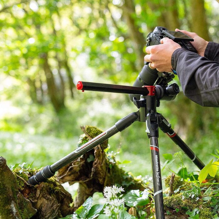 Штатив Manfrotto Befree GT XPRO з алюмінієвою головкою 496, Twist Lock, для DSLR та беззеркальних камер з довгими об'єктивами, макрозйомка