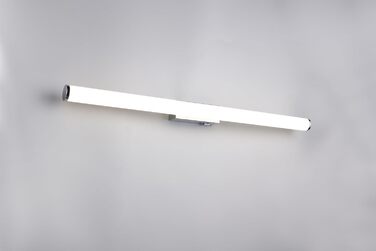 Trio Leuchten LED Bathroom Wall Light Mattimo 283274106, Metal Chrome, White Plastic, 4.3 Watt LED (Width 80cm)