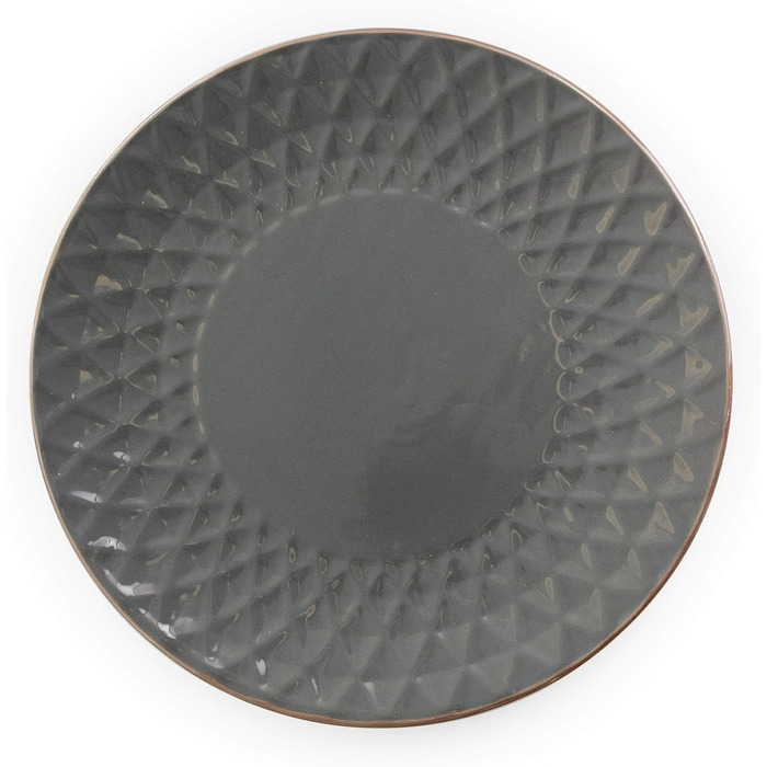 Набір посуду Elama Tahiti з каменю, 16 предметів, сірий та перламутровий