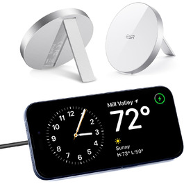 Бездротовий зарядний пристрій ESR MagSafe з підставкою для iPhone 17/16/16 Pro/16 Pro Max/15/14/13, AirPods 4/3/2 Pro, з кабелем 1.5м, білий (без адаптера живлення)