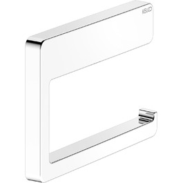 Metal toilet paper holder, high-gloss chrome finish, open design, toilet roll holder for bathrooms and guest toilets, Moll